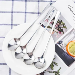 Muỗng Cà Phê Inox Cán Dài Đầu Nhọn Mã 2320, Khuấy Trà Sữa, Sinh Tố, Ly Cao