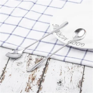 Muỗng Cà Phê Inox Cán Dài Đầu Nhọn Mã 2320, Khuấy Trà Sữa, Sinh Tố, Ly Cao