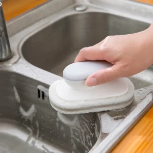 Mút Chà Xoong Có Tay Cầm Dáng Oval