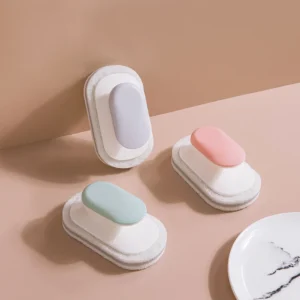 Mút Chà Xoong Có Tay Cầm Dáng Oval