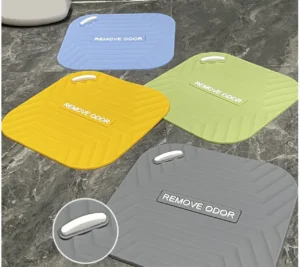 Nắp Silicone Đậy Cống Thoát Sàn 15 × 15 cm Ngăn Mùi, Có Khe Thoát Nước, Màu Ngẫu Nhiên