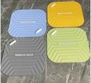 Nắp Silicone Đậy Cống Thoát Sàn 15 × 15 cm Ngăn Mùi, Có Khe Thoát Nước, Màu Ngẫu Nhiên