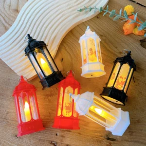 Nến Điện Tử LED Hình Đèn Lồng Cổ Điển 14 × 6,3 cm Trang Trí Không Khói