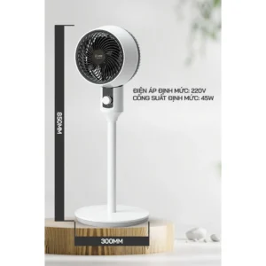 Quạt Đối Lưu Không Khí YangZi QT5-01R 45 W Có Remote, 3 Tốc Độ, Cao 87 cm