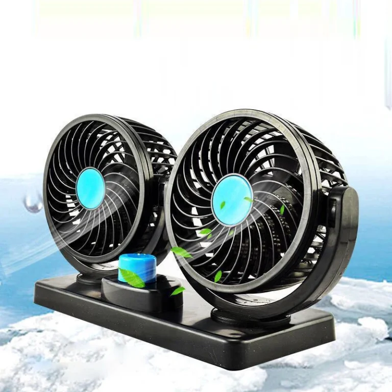 Quạt Đôi Ô Tô 12 V Cắm Tẩu Mitchell 2 Trong 1, Hai Đầu Quạt Xoay 360°, Có Hóa Đơn