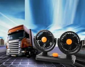 Quạt Đôi Ô Tô 12 V Cắm Tẩu Mitchell 2 Trong 1, Hai Đầu Quạt Xoay 360°, Có Hóa Đơn