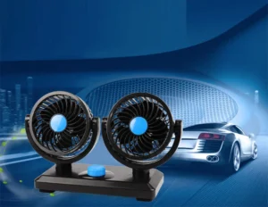 Quạt Đôi Ô Tô 12 V Cắm Tẩu Mitchell 2 Trong 1, Hai Đầu Quạt Xoay 360°, Có Hóa Đơn
