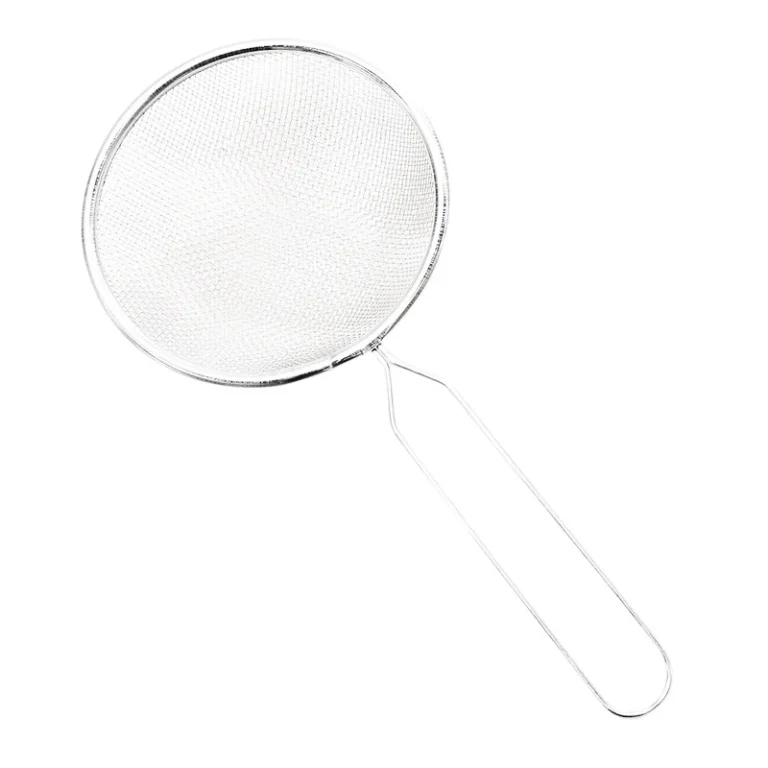 Rây Lọc Inox Cán Dài Lưới Mịn Đường Kính 10 cm, Lọc Trà, Vớt Bọt, Rây Bột