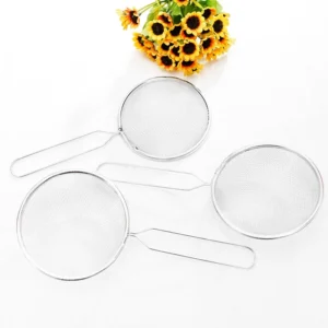 Rây Lọc Inox Cán Dài Lưới Mịn Đường Kính 10 cm, Lọc Trà, Vớt Bọt, Rây Bột
