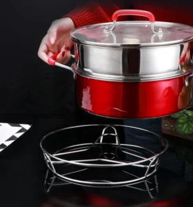 Rế Inox Hình Ngôi Sao 26,3 cm Kê Nồi Chống Nóng, Làm Vỉ Hấp