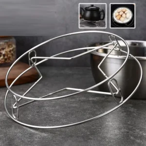 Rế Inox Hình Ngôi Sao 26,3 cm Kê Nồi Chống Nóng, Làm Vỉ Hấp