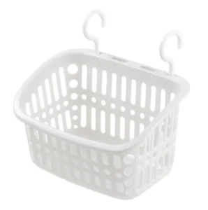 Rổ Nhựa Treo Đựng Đồ Có 2 Móc Treo, Loại Lớn Cho Nhà Tắm, Nhà Bếp