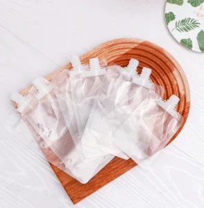 Set 10 Túi Đựng Hạt Khô Trong Suốt Có Vòi Nắp Vặn, Đáy Đứng