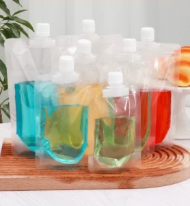 Set 10 Túi Đựng Hạt Khô Trong Suốt Có Vòi Nắp Vặn, Đáy Đứng