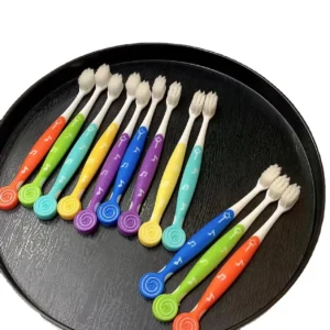 Set 12 Bàn Chải Đánh Răng Cho Bé Sweet&Coco Đầu Lông Mềm, Hộp Giấy Màu Xanh