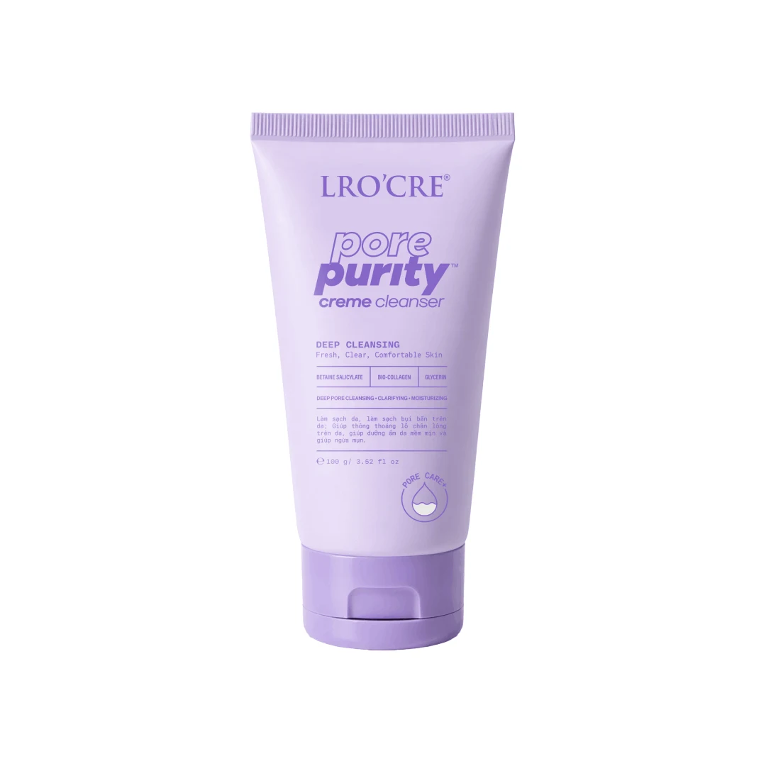 Sữa Rửa Mặt Dạng Kem Lro'Cre Pore Purity Creme Cleanser 100 g, Cho Da Mụn