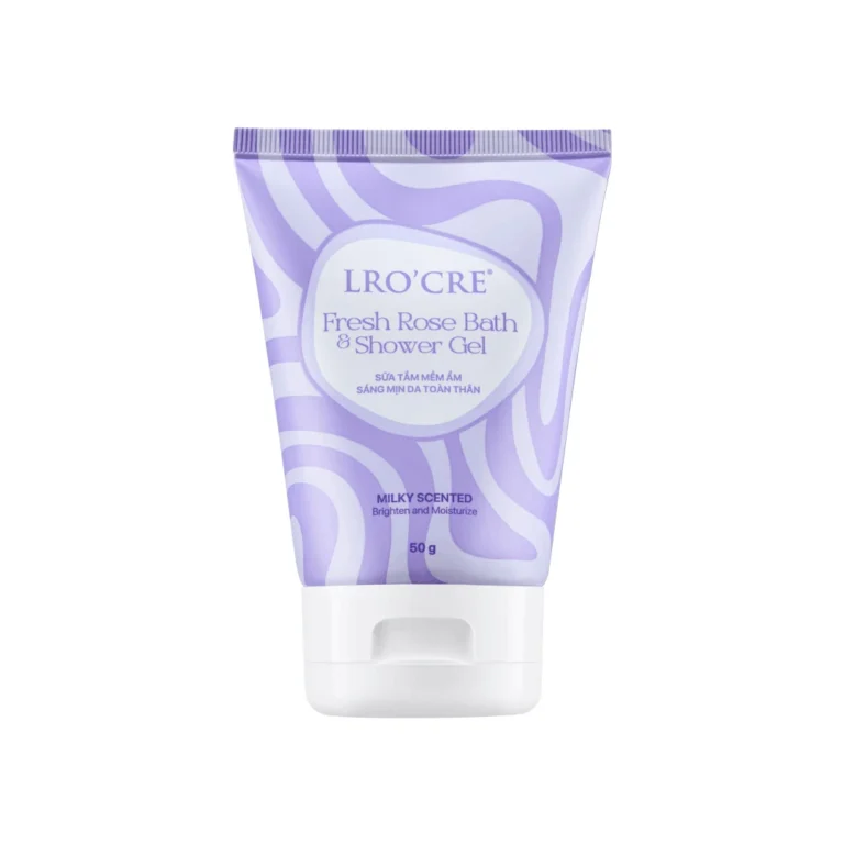 Sữa Tắm Lro'Cre Fresh Rose Bath & Shower Gel Mini 50 g, Hương Hoa Hồng