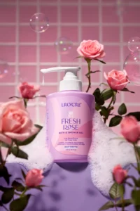 Sữa Tắm Cấp Ẩm Lro'Cre Fresh Rose Bath & Shower Gel 400 g, Hương Hoa Hồng