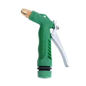 Súng Phun Nước Rửa Xe Tưới Cây Thân Nhựa Màu Xanh Lá, Nhiều Chế Độ Phun
