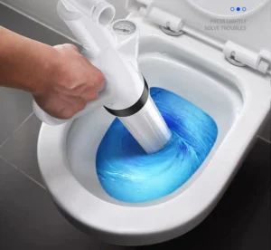Súng Thông Tắc Bồn Cầu Khí Nén Hình Chữ T Kèm 3 Đầu Thông