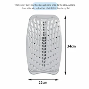 Tấm Kê Lưng Hình Vòm Có Túi Khí Bơm Tay Chỉnh Độ Cao 34 × 22 cm
