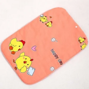Tấm Lót Chống Thấm Cho Bé 3 Lớp Cotton Hai Mặt, Lót Thay Tã, Giặt Được
