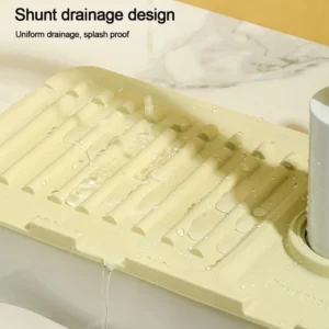 Tấm Silicone Lót Vòi Nước Bồn Rửa 30 × 11 cm Thoát Nước, Chống Đọng, Chống Mốc