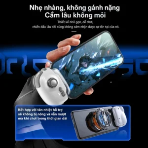Tay Cầm Chơi Game Điện Thoại MB03 Bluetooth 5.0, Pin 400 mAh Sạc Type-C, Nặng 52 g
