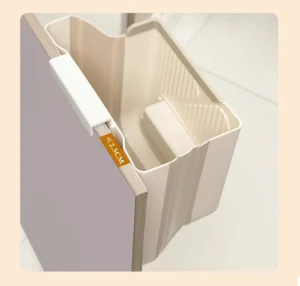 Thùng Rác Treo Cánh Tủ Bếp 4 L Gấp Gọn 20 × 25 × 12 cm, Có Khe Rút Túi Rác