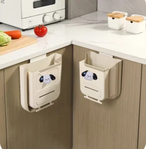Thùng Rác Treo Cánh Tủ Bếp 4 L Gấp Gọn 20 × 25 × 12 cm, Có Khe Rút Túi Rác