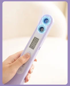 Thước Đo Chiều Cao Điện Tử Siêu Âm Đo Tới 2 m, Màn Hình Số, Sạc USB, 23 × 5,6 × 3,5 cm