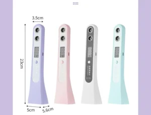 Thước Đo Chiều Cao Điện Tử Siêu Âm Đo Tới 2 m, Màn Hình Số, Sạc USB, 23 × 5,6 × 3,5 cm
