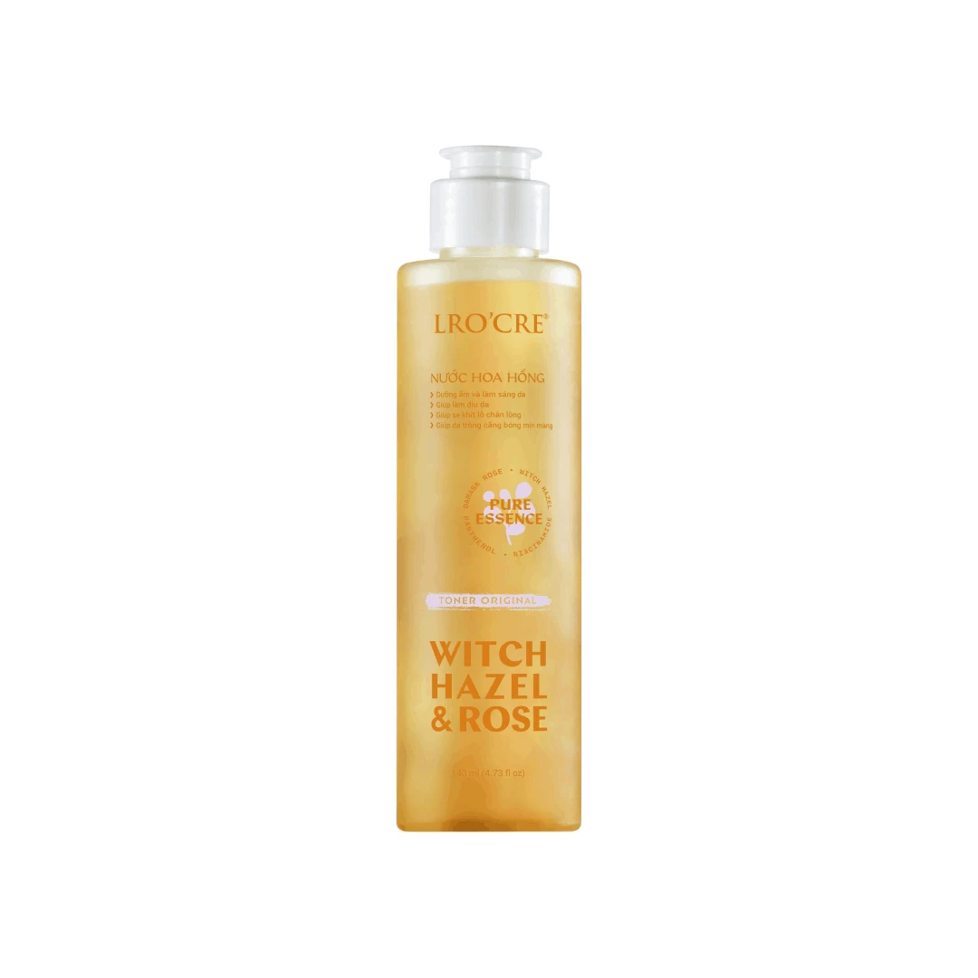 Toner Nước Hoa Hồng Lro'Cre Original Witch Hazel & Rose 140 ml