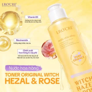 Toner Nước Hoa Hồng Lro'Cre Original Witch Hazel & Rose 140 ml