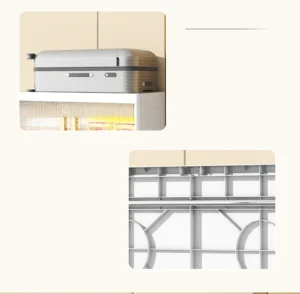 Tủ Nhựa Gấp Gọn 3 Tầng Cỡ 70 cm Có Bánh Xe, Cửa Mở Trước