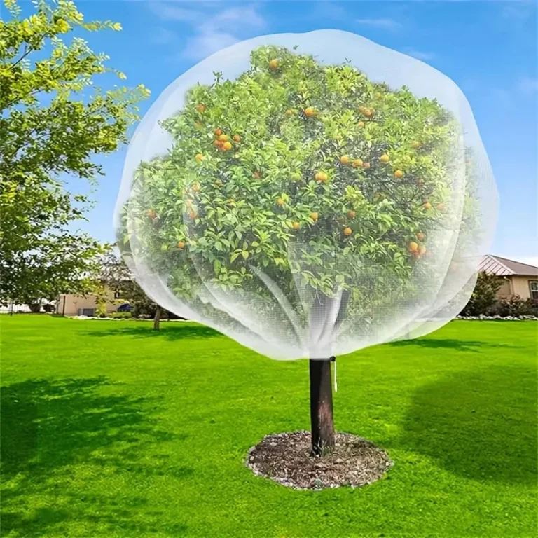 Túi Lưới Trùm Cây Chắn Côn Trùng, Chim 0,7 × 1 m Có Khóa Kéo, Dây Rút