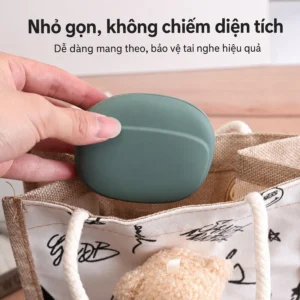 Túi Silicone Đựng Tai Nghe 9 × 8 × 2,5 cm, Đựng Cáp Sạc, USB, Chìa Khóa, Có Hóa Đơn