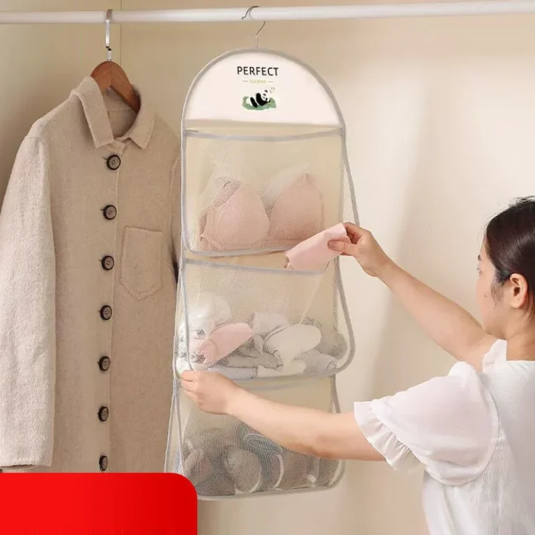 Túi Treo Đựng Tất, Đồ Lót Nhiều Ngăn Lưới Kiểu Nhật, Treo Tủ Hoặc Sau Cửa
