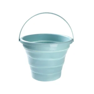 Xô Nhựa Gấp Gọn 5 Lít Màu Xanh, Có Quai Xách Và Móc Treo
